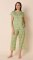 The Cat's Pajamas Women's Selene Voile Cotton Capri Pajama Set