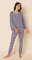 The Cat's Pajamas Women's French Terry Striped Lounge Set