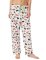 The Cat's Pajamas Women's Sushi Poplin Cotton Pajama Pant in White