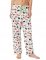 The Cat's Pajamas Women's Sushi Flannel Pajama Pant in White