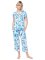 The Cat's Pajamas Women's Tamarindo Pima Knit Capri Pajama Set