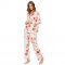 The Cat's Pajamas Women's Tossed Roses Pima Knit Classic Pajama Set