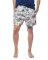 The Lazy Poet Men's Ben Monkey Paradise Linen Sleep Short in Blue