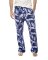 The Lazy Poet Men's Drew Blue Plume Cotton Pajama Pant