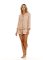 The Lazy Poet Women's Vera Panther Pink Long Sleeve Linen Short Set