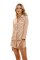 The Lazy Poet Women's Vera Panther Pink Long Sleeve Linen Short Set