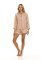 The Lazy Poet Women's Vera Panther Pink Long Sleeve Linen Short Set