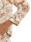 The Lazy Poet Women's Vera Peach Jungle Lush Linen Long Sleeve Short Pajama Set