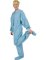 Big Feet Pajamas Adult Turquoise Check Flannel One Piece Footy