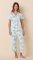 The Cat's Pajamas Women's Toucan Terrace Pima Knit Cotton Capri Pajama Set
