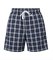 Boxercraft Boxercraft Adult Navy/Silver Unisex Flannel Plaid Oversized Lounge Short