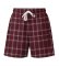 Boxercraft Adult Maroon/Oxford Varsity Unisex Flannel Plaid Oversized Lounge Short