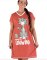 Lazy One Time To Unwind V-Neck Cotton Nightshirt in Moab Sunset Pink