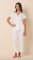 The Cat's Pajamas Women's White Pima Knit Cotton Capri Pajama Set