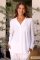The Cat's Pajamas Women's White Classic Pima Knit Cotton Pajama Set