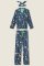 PJ Salvage Wild At Heart Classic Flannel Pajama Set in Navy