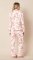 The Cat's Pajamas Women's Wing & Bloom Pima Knit Cotton Classic Pajama Set