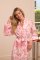The Cat's Pajamas Women's Wing & Bloom Luxe Pima Cotton Shawl Collar Robe