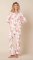 The Cat's Pajamas Women's Wing & Bloom Pima Knit Cotton Simple Set