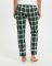 Boxercraft Women's Green/White Plaid Cuffed Flannel Pajama Pant