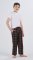 Boxercraft Kids Black/Orange Plaid Poly Flannel Lounge Pant