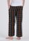 Boxercraft Kids Black/Orange Plaid Poly Flannel Lounge Pant